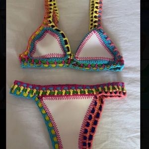 crochet bikini set
